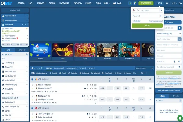 1xBet Kenya Login
