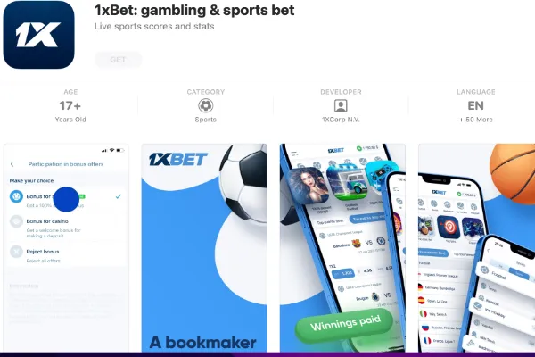 1xbet Kenya App iOS
